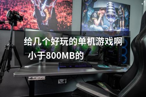 给几个好玩的单机游戏啊  小于800MB的-第1张-游戏资讯-智辉网络