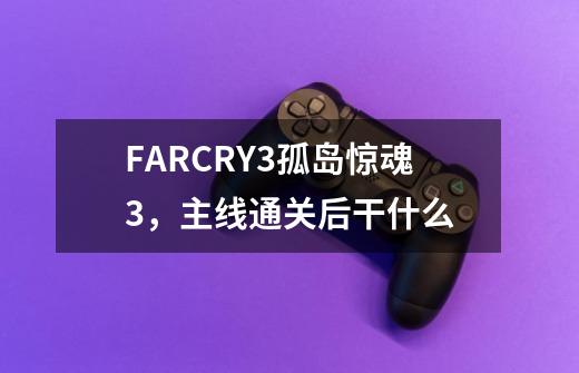 FARCRY3孤岛惊魂3，主线通关后干什么-第1张-游戏资讯-智辉网络