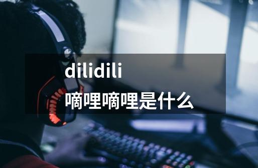 dilidili嘀哩嘀哩是什么-第1张-游戏资讯-智辉网络