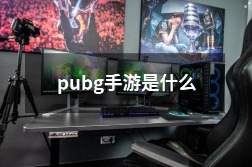 pubg手游是什么-第1张-游戏资讯-智辉网络