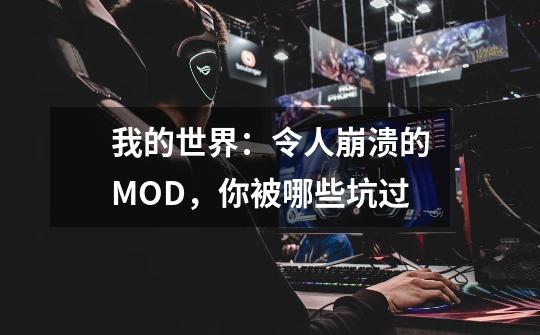 我的世界：令人崩溃的MOD，你被哪些坑过-第1张-游戏资讯-智辉网络