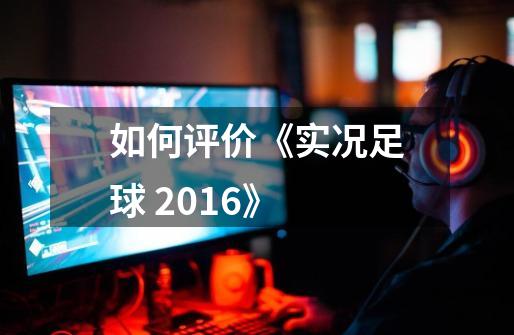 如何评价《实况足球 2016》-第1张-游戏资讯-智辉网络