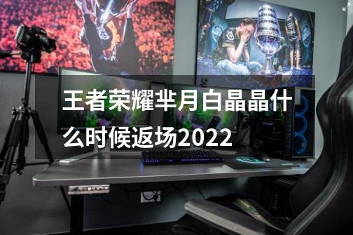 王者荣耀芈月白晶晶什么时候返场2022-第1张-游戏资讯-智辉网络