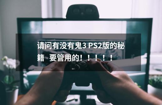 请问有没有鬼3 PS2版的秘籍   要管用的！！！！！-第1张-游戏资讯-智辉网络