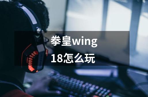 拳皇wing1.8怎么玩-第1张-游戏资讯-智辉网络