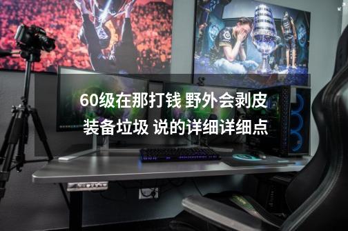 60级在那打钱 野外会剥皮 装备垃圾 说的详细详细点-第1张-游戏资讯-智辉网络