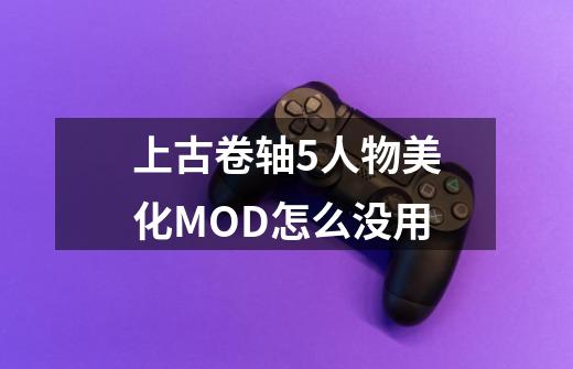 上古卷轴5人物美化MOD怎么没用-第1张-游戏资讯-智辉网络