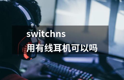 switchns用有线耳机可以吗-第1张-游戏资讯-智辉网络