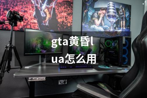 gta黄昏lua怎么用-第1张-游戏资讯-智辉网络