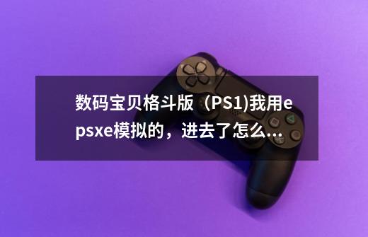 数码宝贝格斗版（PS1)我用epsxe模拟的，进去了怎么开始-第1张-游戏资讯-智辉网络