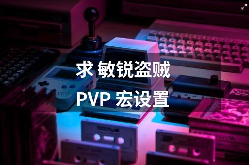 求 敏锐盗贼 PVP 宏设置-第1张-游戏资讯-智辉网络