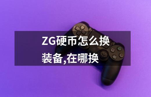 ZG硬币怎么换装备,在哪换-第1张-游戏资讯-智辉网络