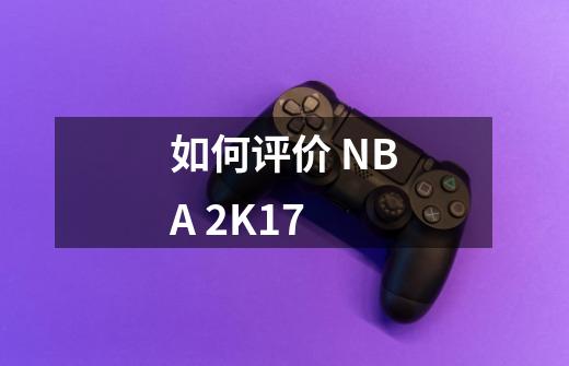 如何评价 NBA 2K17-第1张-游戏资讯-智辉网络