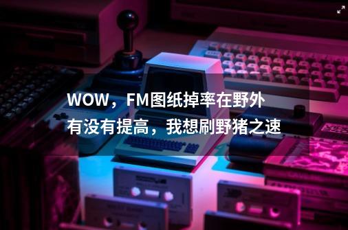 WOW，FM图纸掉率在野外有没有提高，我想刷野猪之速-第1张-游戏资讯-智辉网络