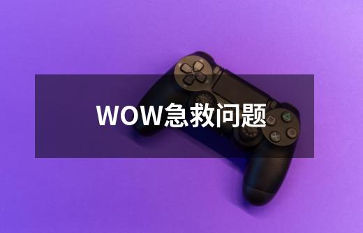 WOW急救问题-第1张-游戏资讯-智辉网络