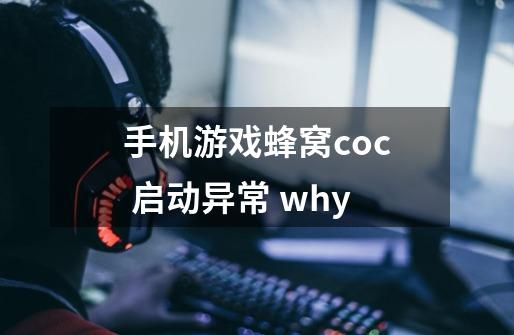 手机游戏蜂窝coc 启动异常 why-第1张-游戏资讯-智辉网络