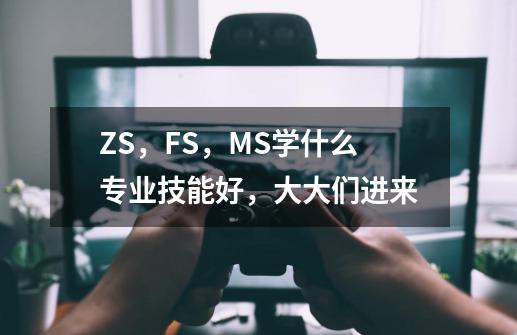 ZS，FS，MS学什么专业技能好，大大们进来-第1张-游戏资讯-智辉网络