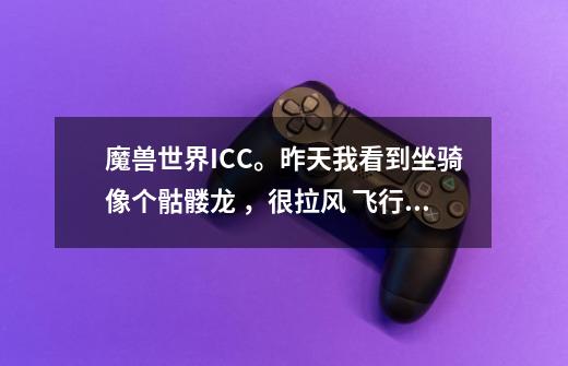 魔兽世界ICC。昨天我看到坐骑像个骷髅龙 ，很拉风 飞行速度是310的，具体叫什么我不清楚 ，那坐骑是哪里来-第1张-游戏资讯-智辉网络