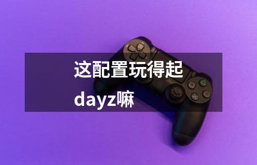 这配置玩得起dayz嘛-第1张-游戏资讯-智辉网络