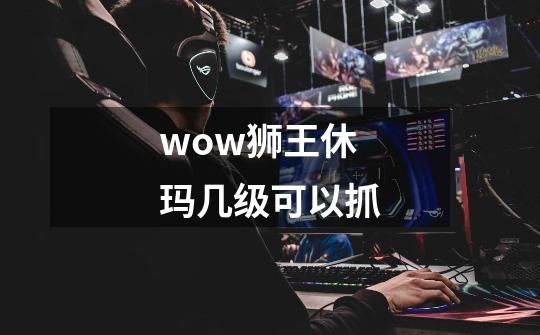 wow狮王休玛几级可以抓-第1张-游戏资讯-智辉网络