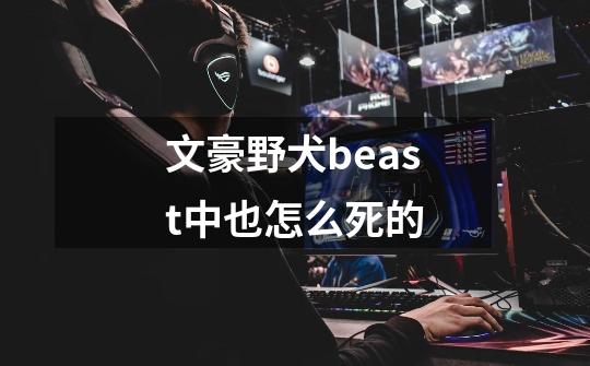 文豪野犬beast中也怎么死的-第1张-游戏资讯-智辉网络