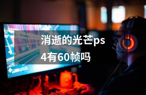 消逝的光芒ps4有60帧吗-第1张-游戏资讯-智辉网络