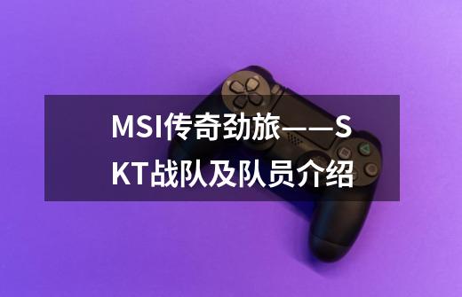 MSI传奇劲旅——SKT战队及队员介绍-第1张-游戏资讯-智辉网络