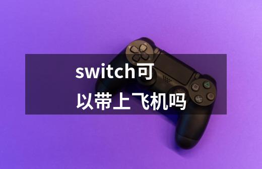 switch可以带上飞机吗-第1张-游戏资讯-智辉网络