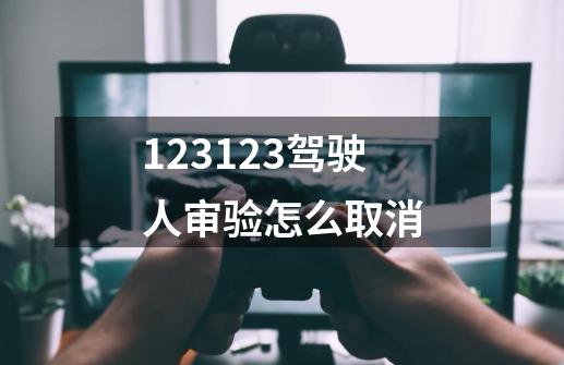 123123驾驶人审验怎么取消-第1张-游戏资讯-智辉网络