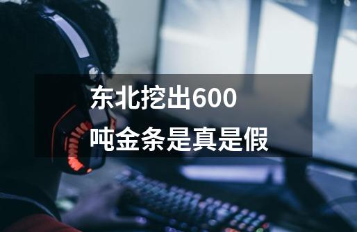 东北挖出600吨金条是真是假-第1张-游戏资讯-智辉网络