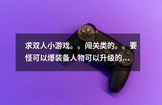 求双人小游戏。。闯关类的。。要怪可以爆装备人物可以升级的那种类型的。双人的！-第1张-游戏资讯-智辉网络