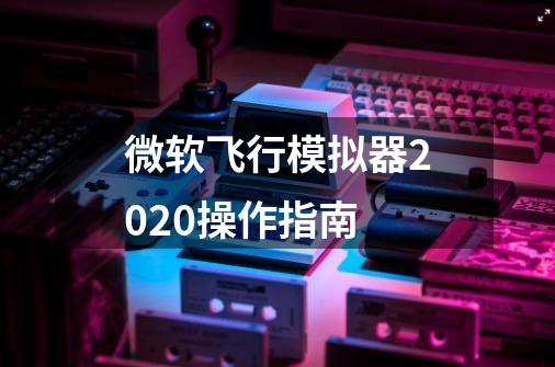 微软飞行模拟器2020操作指南-第1张-游戏资讯-智辉网络