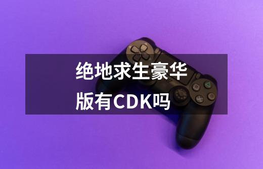 绝地求生豪华版有CDK吗-第1张-游戏资讯-智辉网络