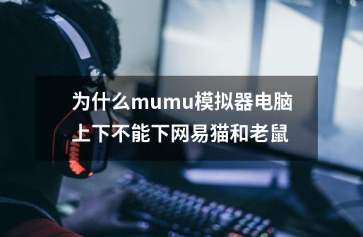 为什么mumu模拟器电脑上下不能下网易猫和老鼠-第1张-游戏资讯-智辉网络