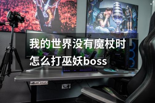 我的世界没有魔杖时怎么打巫妖boss-第1张-游戏资讯-智辉网络