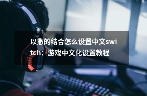 以撒的结合怎么设置中文switch：游戏中文化设置教程-第1张-游戏资讯-智辉网络