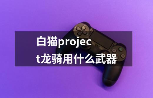 白猫project龙骑用什么武器-第1张-游戏资讯-智辉网络