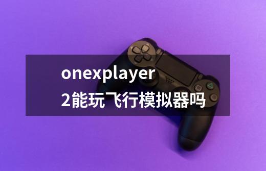 onexplayer2能玩飞行模拟器吗-第1张-游戏资讯-智辉网络