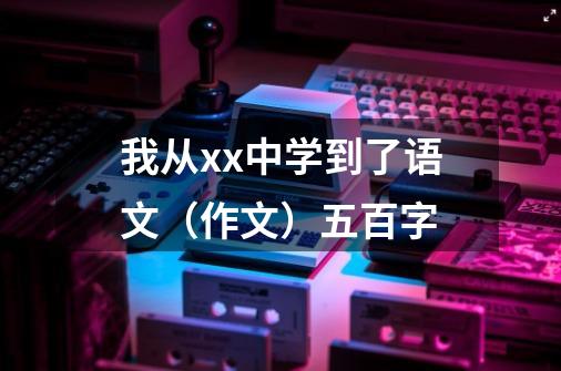 我从xx中学到了语文（作文）五百字-第1张-游戏资讯-智辉网络