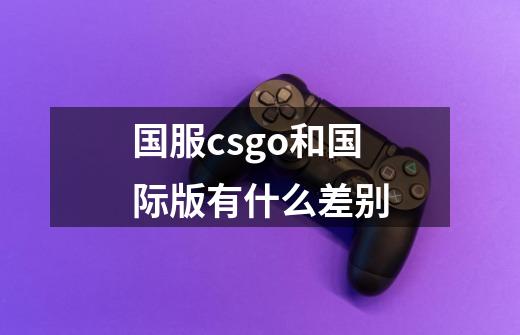 国服csgo和国际版有什么差别-第1张-游戏资讯-智辉网络