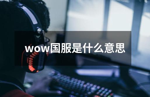 wow国服是什么意思-第1张-游戏资讯-智辉网络