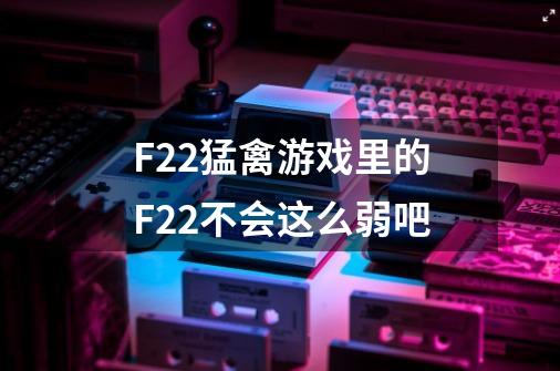 F22猛禽游戏里的F22不会这么弱吧-第1张-游戏资讯-智辉网络