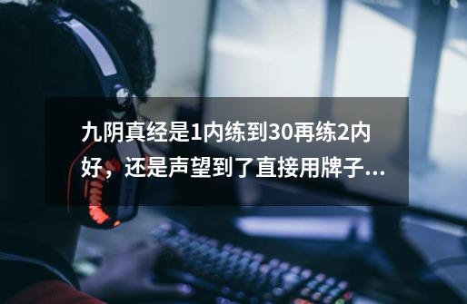 九阴真经是1内练到30再练2内好，还是声望到了直接用牌子换2内好-第1张-游戏资讯-智辉网络