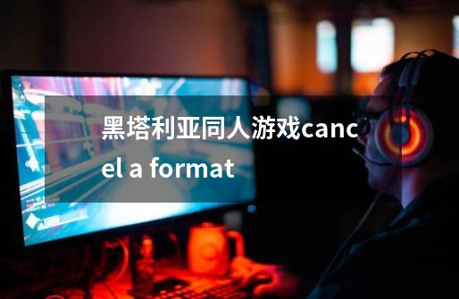 黑塔利亚同人游戏cancel a format-第1张-游戏资讯-智辉网络