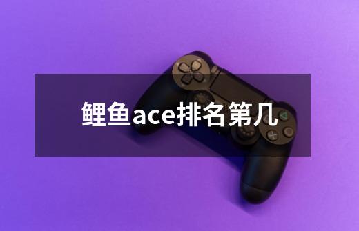 鲤鱼ace排名第几-第1张-游戏资讯-智辉网络