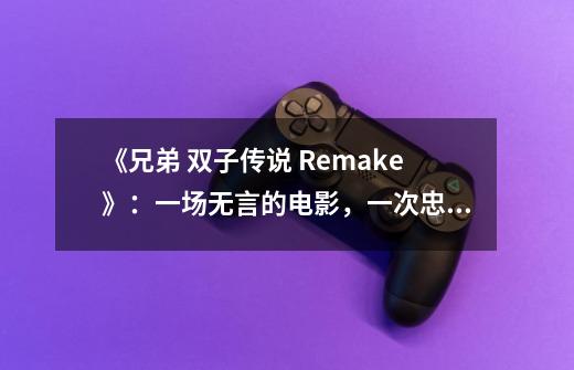 《兄弟 双子传说 Remake》：一场无言的电影，一次忠实的重制-第1张-游戏资讯-智辉网络