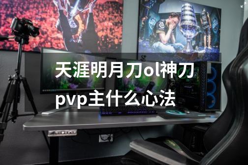 天涯明月刀ol神刀pvp主什么心法-第1张-游戏资讯-智辉网络