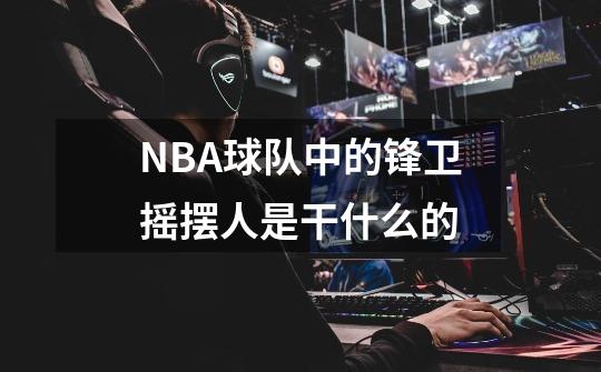 NBA球队中的锋卫摇摆人是干什么的-第1张-游戏资讯-智辉网络