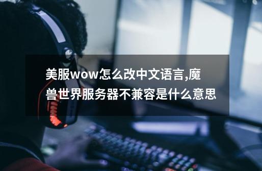 美服wow怎么改中文语言,魔兽世界服务器不兼容是什么意思-第1张-游戏资讯-智辉网络