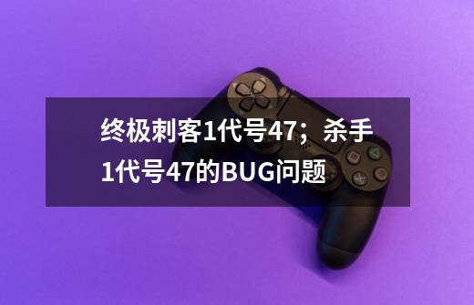 终极刺客1代号47；杀手1代号47的BUG问题-第1张-游戏资讯-智辉网络